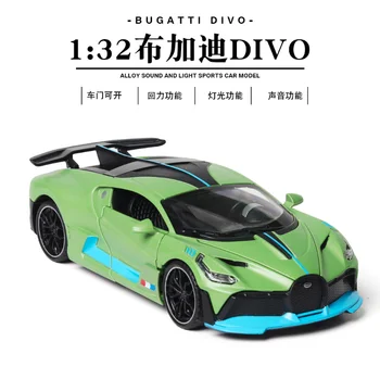 1: 32 modeliavimas Bugatti Divo lydinio automobilių sporto prabangių automobilių modeliu, vaikų žaislai, gimtadienio, Kalėdų, Naujųjų Metų dovana ekologiškų automobilių 97103