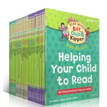 1 set 33 Knygų 1-3 Lygio Oksfordo Skaitymo Medis Trinti,Chip&Kipper Ranka Knyga Padeda Vaikui Skaityti Phonics anglų kalba Istorija Paveikslėlių Knygą