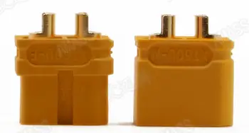 10 x KAUPTI XT60U XT60 Atnaujinti Plug Jungtis 3,5 mm Aukso Padengtą Banana Plug (5 Pora ) 166687