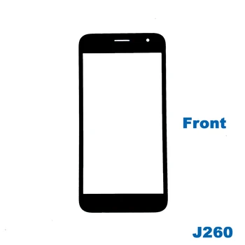 10vnt/daug J2 Core J260 J260G J260SM LCD Ekranas, Originalus Priekinio Stiklo Objektyvas Jutiklinis ekranas Išorinis stiklo plokštės Pakeitimas 82428