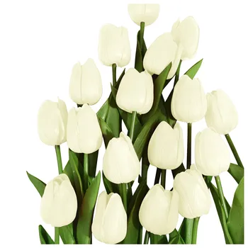 10VNT Tulpių Dirbtinių Gėlių Nekilnojamojo Touch Dirbtinių Puokščių Netikrą Gėlių, Vestuvių Dekoravimas Gėlėmis Namų Garen Dekoro #M 131242