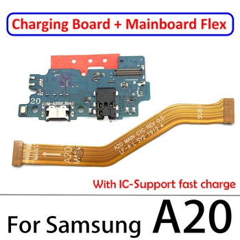 10vnt USB Įkroviklis Įkrovimo lizdas Jungtis Valdybos Pagrindinė Plokštė Flex Kabelis Samsung A10 A20 A30 A40 A50 A60 A70 A80 A21s 136079