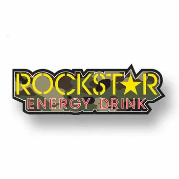 13*4.5 cm Rockstar Energy Drink Logotipą, Automobilių Lipdukai, Vinilo JDM Bamperis Kamieno Grafika prekinis, galinis Stiklo Bamperis 