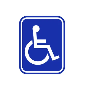 15cmx12cm Neįgaliesiems pasirašyti Vinilo Automobilių lipdukai Lipdukai Motociklų Aksesuarai, Automobilių Langų, Dekoratyvinis Prekių PVC 166