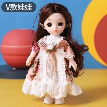 17cm super cute lėlės mergaitė princesė ubierz žaislas bjd doll gimtadienio dovana 156163