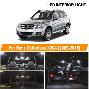 18pcs Klaidų LED Lempa Interjero Dome Light Kit 2009-M. Mercedes Benz GLK klasės X204 GLK300 GLK280 GLK250 GLK350