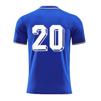 1982 m. italijos retro classic jersey, Paul Rossi, Antonio Conte, mėlyna pasirinktinį pavadinimą, T-shirt 159804