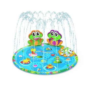 1PC Karšto Pardavimo Frog Splash Kilimėlis Lauko Vejos Žaidimas Vaikams, Vandens Žaislas Purkštuvų Trinkelėmis, purškiamo Vandens Žaislas Tėvų-vaikų Bendravimą Žaidimas 72448