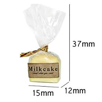 1pcs 1/12 Miniatiūriniai Lėlių Priedai Mini Duona, Pienas, Pyragas Modeliavimas maisto Modelį, Žaislai Doll House Dekoro 90197