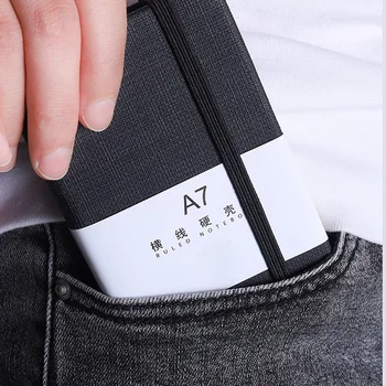 1Pcs A7 Mini Notebook Nešiojamas Kišenėje Notepad Memo Dienoraštis Planuotojas Darbotvarkės Organizatorius Sketchbook 