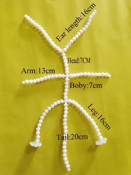 1pcs/daug 5styles galimybė Draugai kurti Naujų stovėti kilnojamojo skeletas bendras žaislas pliušinis medžiagas --stiliaus parinktis 76273