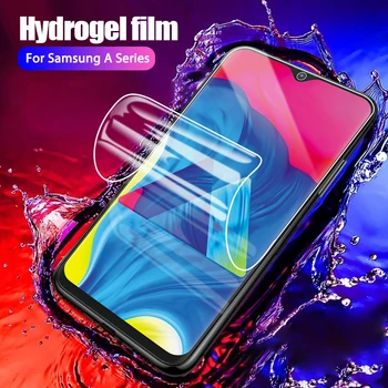 2/1Pcs Hidrogelio Filmas+Kamera Plėvelės Samsung Galaxy A50 A51 A70 A71 A80 A40 A30 A20 A10 Screen Protector for samsung A50 A51 A71 51687