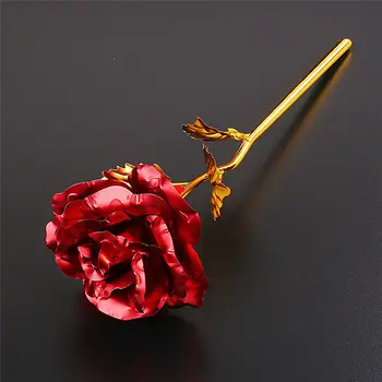 2019 Naujas 24K Auksu Rose Multi-Color Padengta Rožių Romantiška Valentino Dieną, Meilužis, Draugas-Geriausia Dovana DSUK