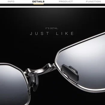 2020 Naujas Kartus Poliarizuoti Akiniai nuo saulės Vyrams, Prekės ženklo Dizaineris Lankstymo, Metalo Sunglass Vyrų Vairavimo Saulės Akiniai UV400 Gafas Oculos De Sol 125199