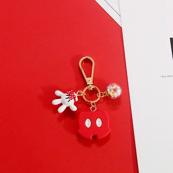 2020 Naujas Mados Mielas Keychain PVC Animacinių filmų Skaičius Mickey Super Mario Troliai Key Chain Mini Anime Raktų Žiedas Minnie Raktų pakabukas 128048