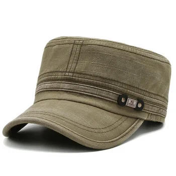 2020 naujas medvilnės kaubojus vyrų kepurę lauko flat top karinės skrybėlę nuo saulės pavėsyje, saulės, skrybėlę armijos Moterų bžūp vyrų beretės 139629