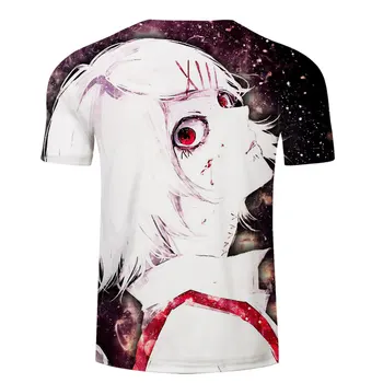 2021 m. Vasarą Naujas Vyrų T-shirt Tokijo Pabaisa marškinėliai Kraujo Anime Trumpas Rankovėmis Teroro Marškinėlius Juokinga 3d Spausdinimo Atsitiktinis Vyrų Viršūnės