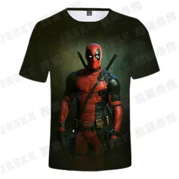 2021 Naujas Cool Deadpool 3D marškinėliai Vyrams, Moterims, Vaikams Stebuklas Mados Streetwear Berniukas Mergaitė Vaikams Spausdinti marškinėliai Vasaros Viršūnes Tee 31553