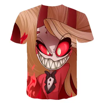 2021 Naujas Hazbin Cosplay Hotel T-shirt Charlie T-shirt Dulkių Alastor Vaddie T-shirt 3D T-shirt suaugusiųjų Helovinas kostiumas 51415