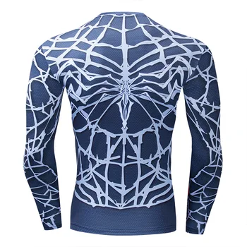 2021 naujas Marvel Spider-Man 3D atspausdintas T-shirt vyrų suspaustas T-shirt aukščiausios kokybės vyriški fitneso T-shirt dazn italija 38346