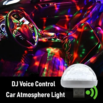 2021 NAUJAS Multi Color USB LED Automobiliu Interjero Apšvietimo Rinkinys Atmosfera, Šviesos, Neoninė Spalvinga Lempos Įdomus Nešiojamų Priedai 4255