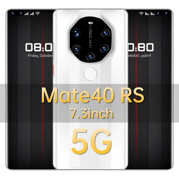 2021 Naujas Smartpone Mate40 Pasaulio RS Versija Smartphonr 16G 512G Android10 Atrakinta 6800mAh Dual SIM 4G, 5G Tinklas Mobilusis Telefonas 10753