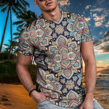2021 vyrų vasara naujas apvalios kaklo Azijos dydis XXS-6XL marškinėliai, mados 3D skaitmeninis spausdinimas laisvalaikio drabužiu priedai 42285