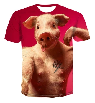 2021 Įdomus ir naujų gyvūnų kiaulių orangutan serija T-shirt 3D spausdinimo T-shirt vyrams ir moterims T-shirt Harajuku stiliaus marškinėliai childs 83725
