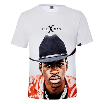 2021hot Pardavimo Atlikėjas Lil Nas X 3d Atspausdintas T-shirtmen/moterų Mados Atsitiktinis Harajuku Vasaros marškinėliai trumpomis Rankovėmis Palaidinukė Viršuje