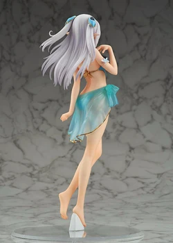 24cm Anime Pav Žaislas, Spindintis Ašmenys Herojės Allina maudymosi kostiumėlį, Elf Princesė PVC Veiksmų Skaičius, Žaislų Kolekcijos Modelis Žaidimas Lėlės Modelis