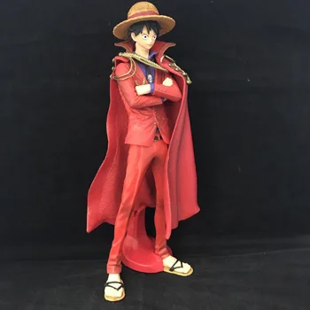 25CM Luffy Statulėlės, Anime One Piece 20 Raudonu Apsiaustu Beždžionė D Luffy Modelis Dovana Apdailos PVC Veiksmų Skaičius, Surinkimo Žaislai Dovana 146167