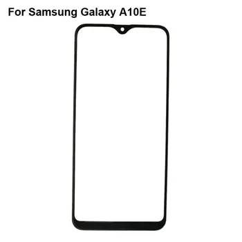 2VNT Samsung Galaxy A10E Priekiniai LCD Stiklinis Lęšis touchscreen SM-A102 Jutiklinio ekrano Skydelis Išorinio Ekrano Stiklo, be pamankštinti 10E