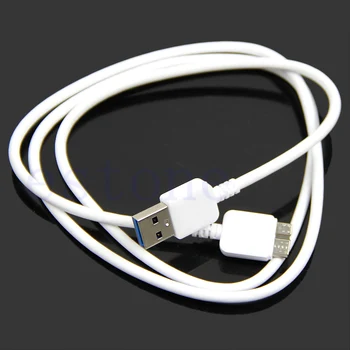 3 pastaba III N9000 S5 Micro USB 3.0 White Įkroviklis Duomenų Kabelis NAUJAS 20CB 129391
