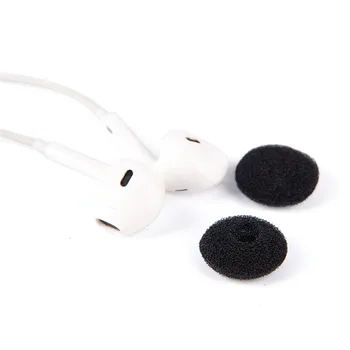 30pcs Sponge Covers Tips Black Soft Foam Earbud Headphone Ear pads Replacement For Earphone MP3 MP4 Moblie Phone 184723