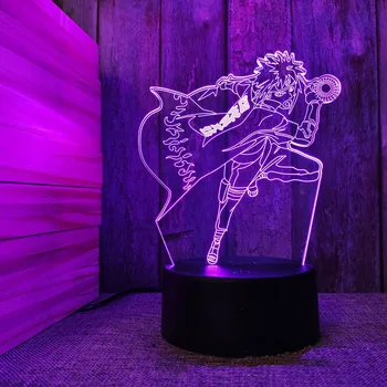 3D Animacinių filmų Nakties Šviesos Touch LED Stalo Lempa 7 Spalva Keičiasi USB Maitinimo Jutiklinį Jungiklį Stalas Naktį Šviesos Draugo Dovaną