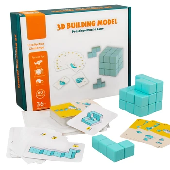 3D Architektūros Modelis, Statyti, Statyba Blokai Vaikų Švietimo stalo Žaidimas, Žaislų, Įvairių Statybinių Blokų Kubeliai 77287