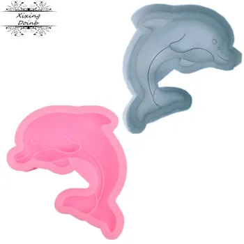 3D delfinų formos torto želė silikono formos 