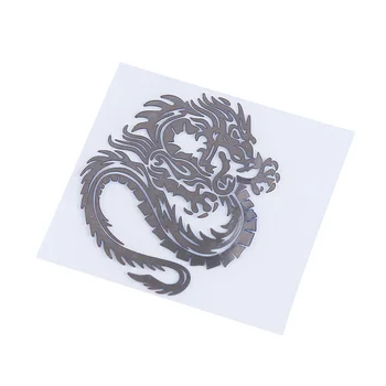 3D Dragon Lipdukas Automobilio bagažo skyriaus Nikelio Lydinio Ženklelis Emblema Dragon Lipdukas Priedai, Klijai Automobilių Stilius Ženklelio Lipdukai 106848