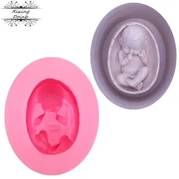 3D silikono formos miega kūdikis dovana apdailos priemonė šokolado pelėsių silikono muilo pelėsių Šalies Pyragas Apdaila 144203
