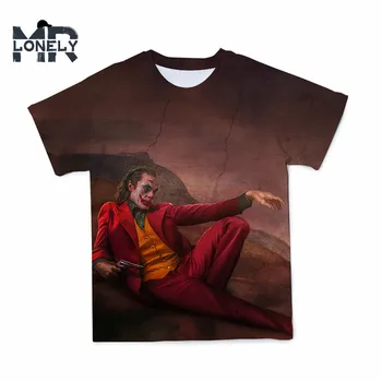 3D Spausdinimo Klounas vyriški marškinėliai Joker Mados Atsitiktinis O-kaklo Prarasti 6XL Didelio Dydžio Porą Marškinėlius trumpomis Rankovėmis marškinėlius Pritaikoma