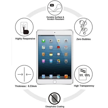3Pcs Grūdintas Stiklas iPad 10.2 2019 2020 Screen Protector, skirta 