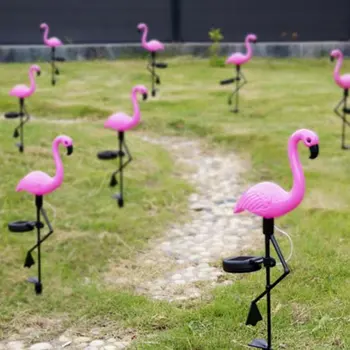 3pcs LED Saulės Sodas Šviesos Flamingo Vejos Lempos Vandeniui Saulės Led Žibintai, Lauko ir Sodo Apdailai Šalys 134353