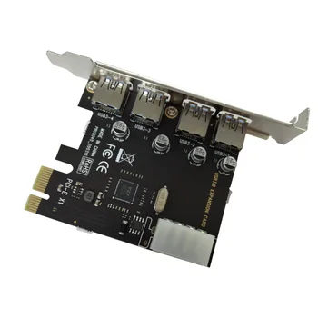 4 Uostų PCIe Riser Adapteris Valdybos PCI-E, USB Plėtros Kortelę ar USB 3.0 PCI-E Extender 