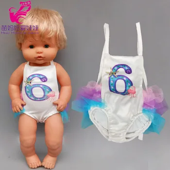 40cm lėlės bikini už 38cm Nenuco Ropa y su Hermanita 16 colių kūdikių lėlės drabužiai