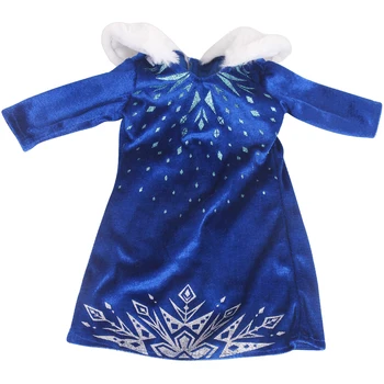 43 Cm Berniukas Amerikos Lėlės Suknelė Tamsiai Mėlyna Ledo Princesė Kostiumas Naujagimiui Žaislai Tinka Priedai 18 Colių Mergaičių Lėlės f853 36759