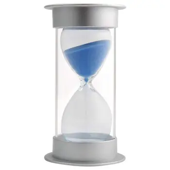 45 Minučių smėlio laikrodis,Modernus Smėlio Laikmatis su Mėlyna Smėlio Mantel Biuro Stalas, Žurnalinis staliukas, Knygų Lentyna Retenybė Kabineto Stalo arba Pabaiga