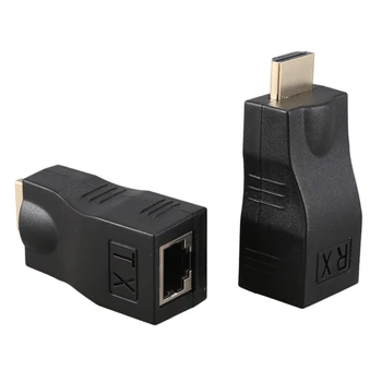 4K 3D, HDMI 1.4 30M Plėstuvu, RJ45 Virš Cat 5e/6 Tinklo LAN Ethernet Adapter 89809