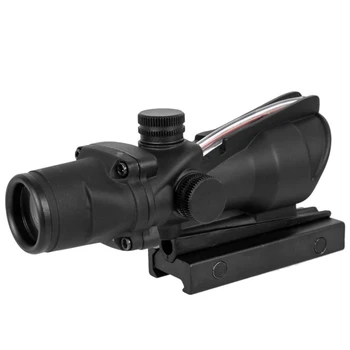 4X32 Medžioklės Riflescope Nekilnojamojo Fiber Optics Grenn Red Dot Apšviestas Išgraviruotas Tinklelis Taktinis Optinės Akyse 178633
