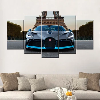 5 vnt Drobė Sienos Meno Bugatti Divo Superautomobilį Paveikslų HD Spausdinami Plakatai, Modulinės Nuotraukas Kambarį Dekoro 90365