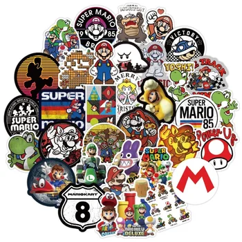 50PCS Super Mario Žaidimas Anime Cartoon Lipdukai 
